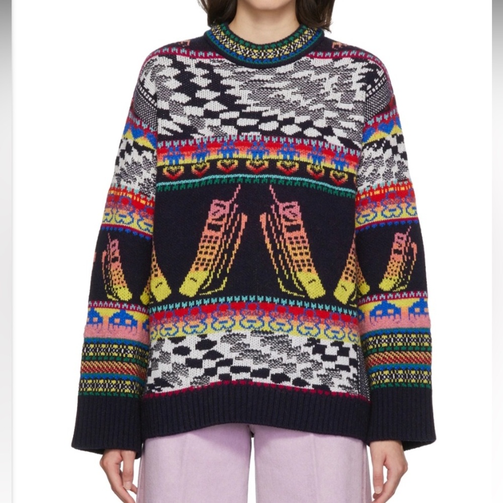 Stella McCartney Colorful Patterned Sweater